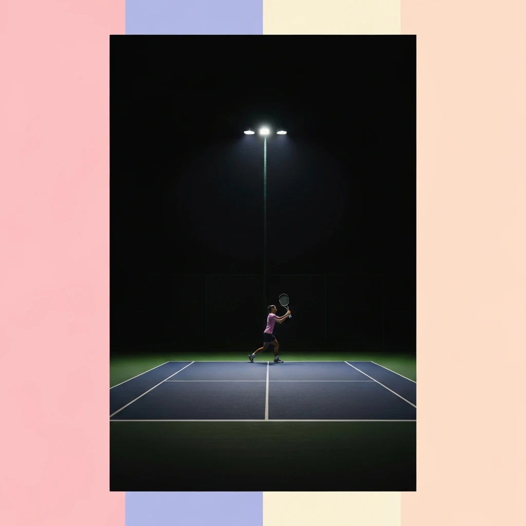 psychology-of-being-overlooked-at-work-bestie-ai.webp - A focused athlete practicing in the shadows, representing the psychology of being overlooked at work and internal grit.