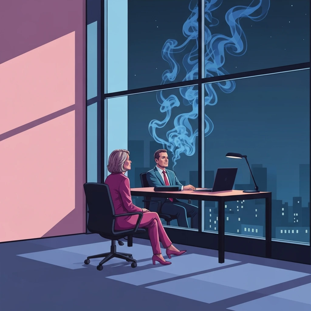 A professional learning how to stop overthinking mistakes at work by clearing mental fog-bestie-ai.webp