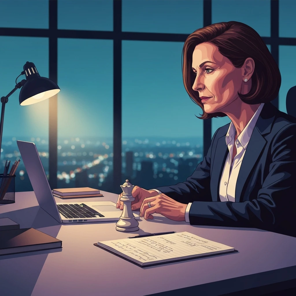 A professional in a high-rise office analyzing data to distinguish between gaslighting vs constructive criticism-bestie-ai.webp