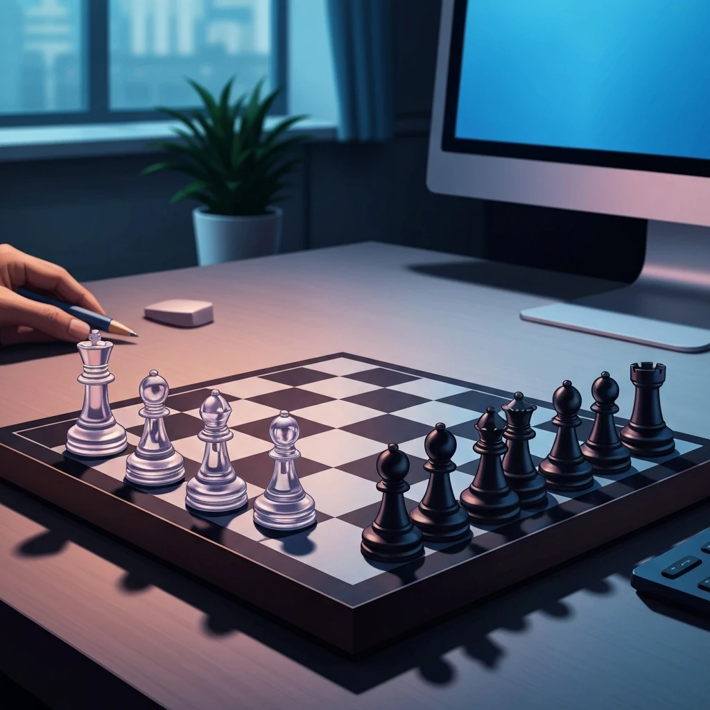 A symbolic representation of the difference between microaggressions and workplace bullying using a chess board-bestie-ai.webp