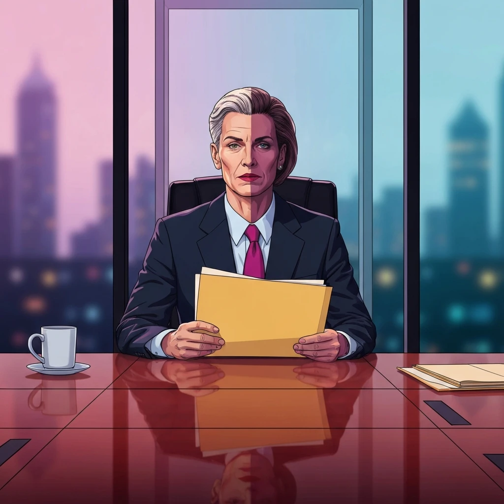 A professional preparing for reporting workplace gaslighting to HR in a modern office setting, reporting-workplace-gaslighting-to-hr-bestie-ai.webp