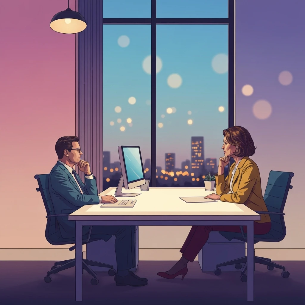 A professional reflecting on the experience of feeling lonely at a new job-bestie-ai.webp