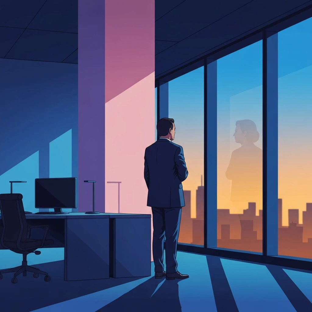 workplace-retaliation-for-reporting-microaggressions-bestie-ai.webp; A professional person experiencing social isolation at work after facing workplace retaliation for reporting microaggressions.