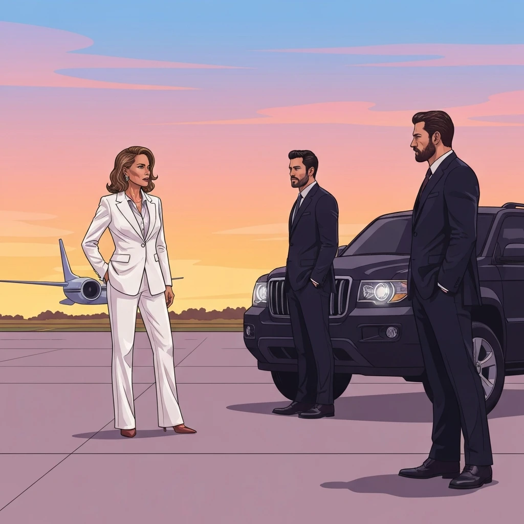 The Trap Of Ace reimagined ending featuring a strong Emerald Hutton confronting Ace at a private airfield.