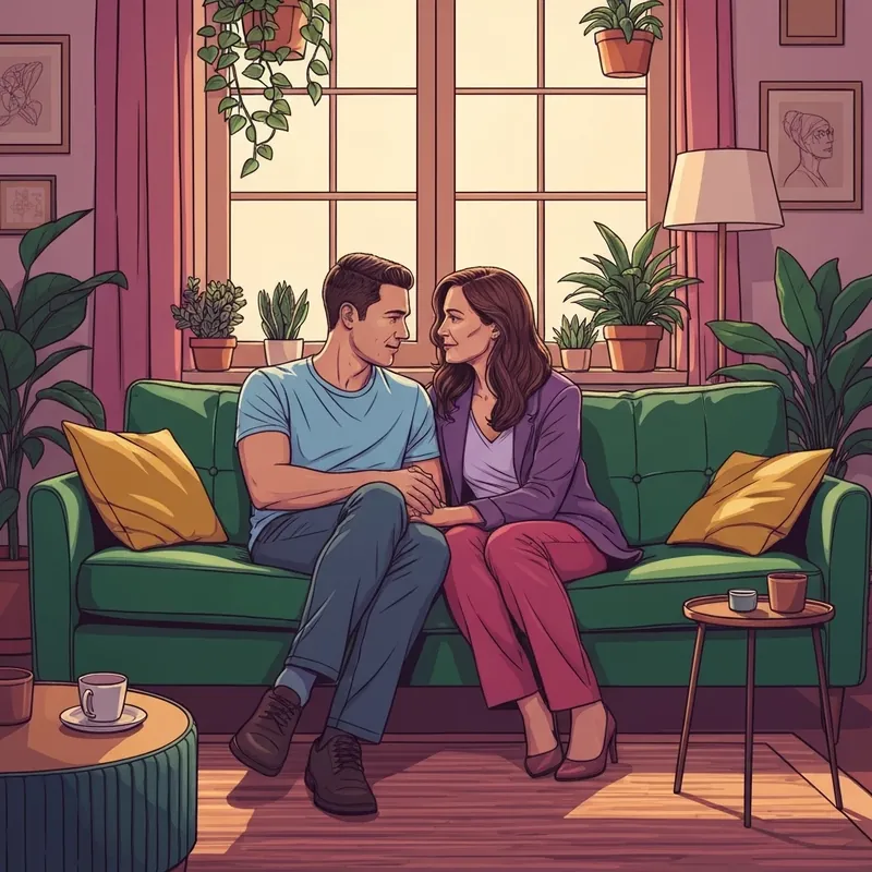 A young couple engaging in a vulnerable conversation to build emotional safety in relationships.